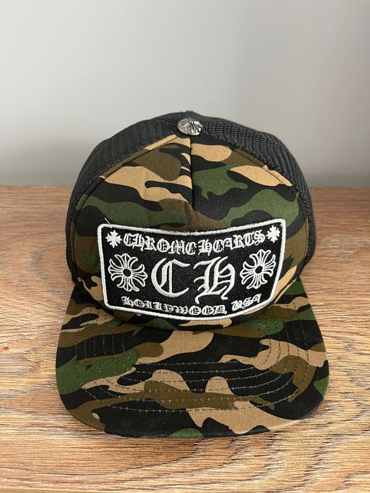 Chrome Hearts czapka z daszkiem moro
