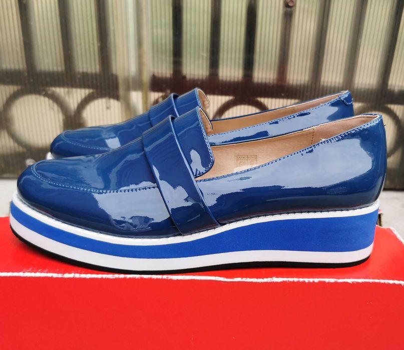 Кожаные лоферы мокасины балетки туфли Heine 41 р.