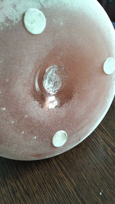 Murano Seguso pink Scavo butla karafka lata 60