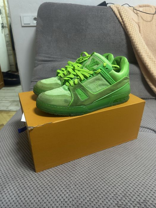 Кроссівки Louis Vuitton LV Trainer (зеленые, 42 размер)