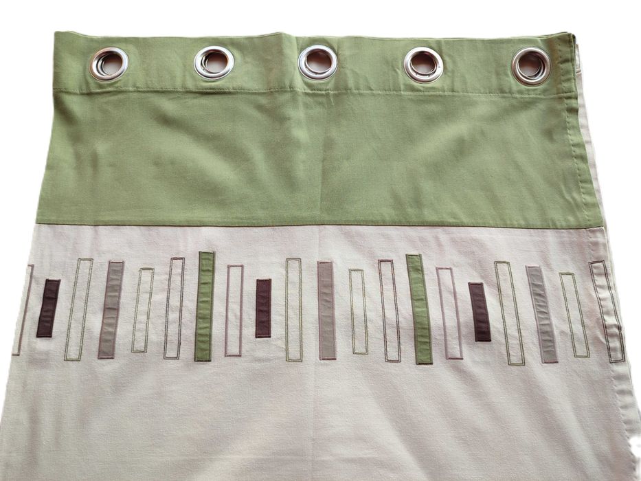 lniane zasłony na przelotkach 2 szt  160x180