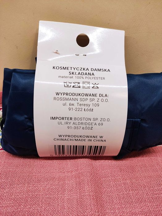Kosmetyczka damska składana Eloy granatowa NOWA
