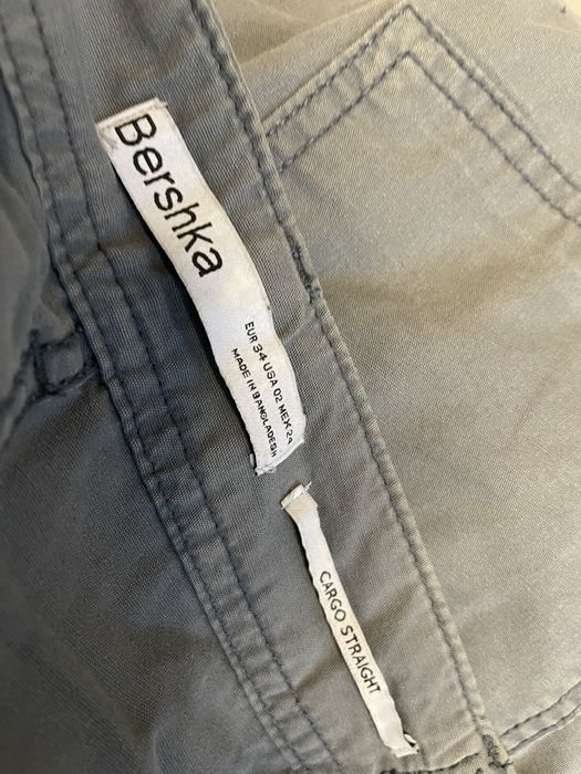 cargo bershka szare