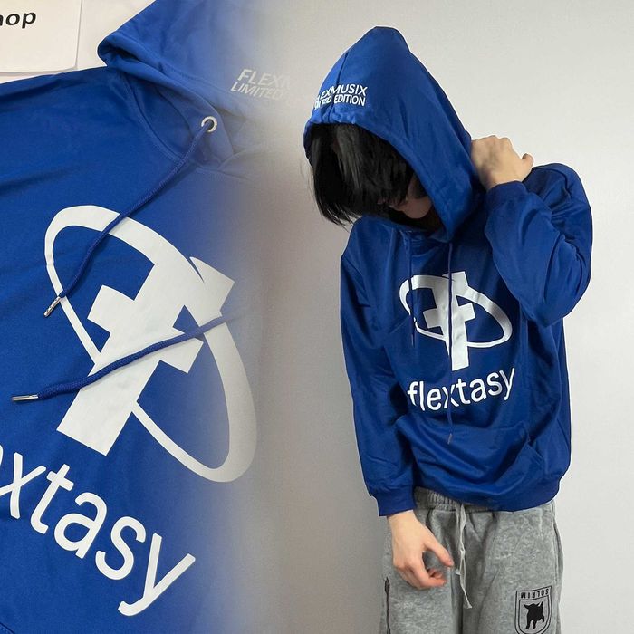 Hoodie flextasy Blue Oversize Vetments estacy opium LGB, archive