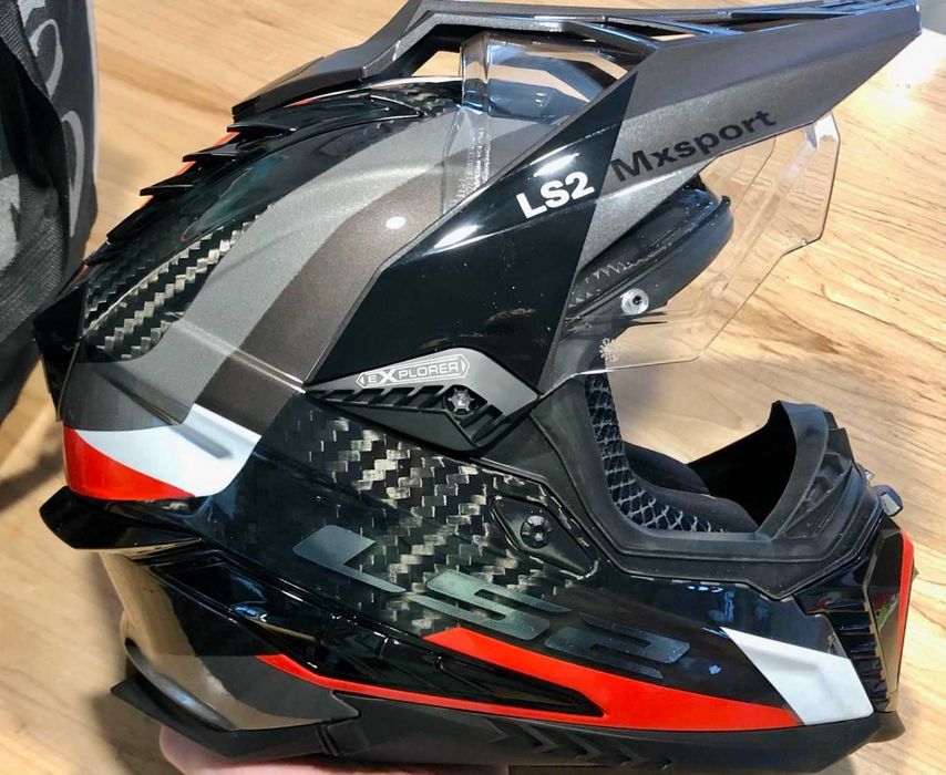Capacete NOVO LS2 MX701 Explorer Carbon Frontier (30% DESCONTO) Em M e L
