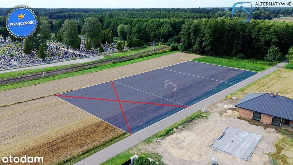 Działki usługowo-mieszkaniowe po 12ar 50% zabudow