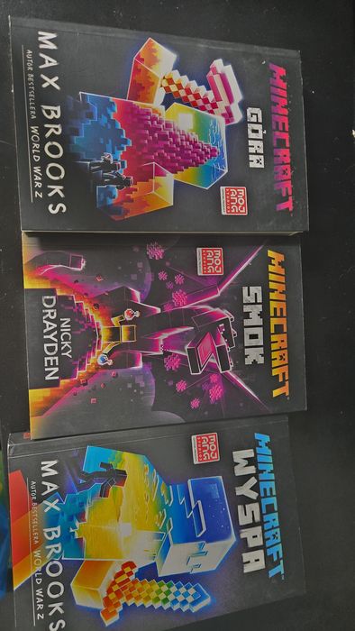3 książki z serii minecraft