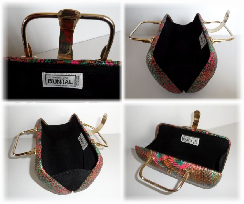 Unikat Torebka Piękny Kuferek Rękodzieło DESENYO BUNTAL PHILIPPINES A5
