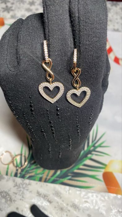 Kolczyki xuping złote stal chirurgiczna 18K