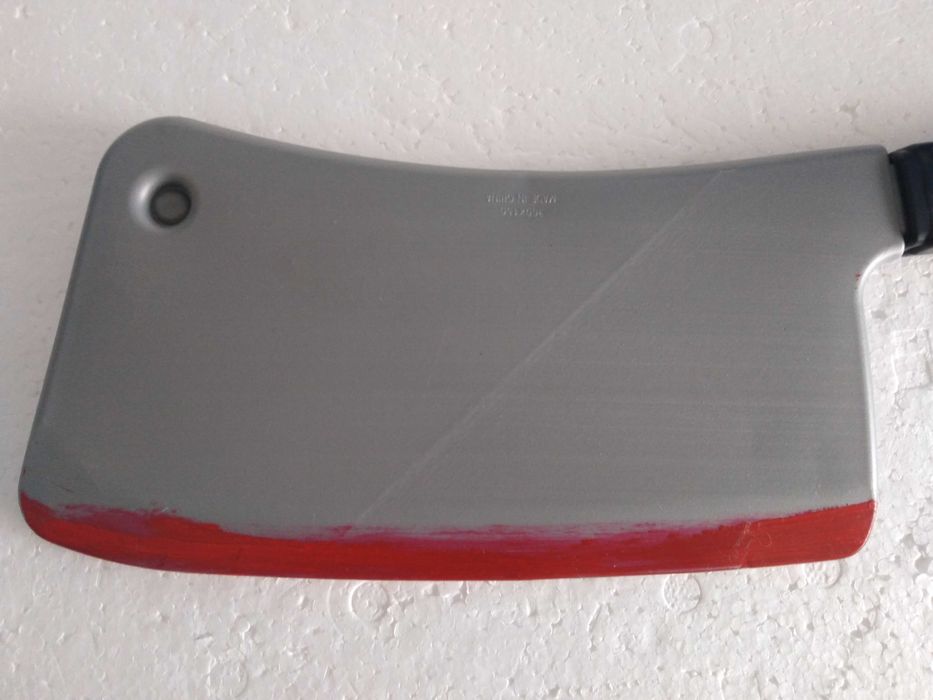 Brinquedo Halloween Cutelos Sangentos Plástico