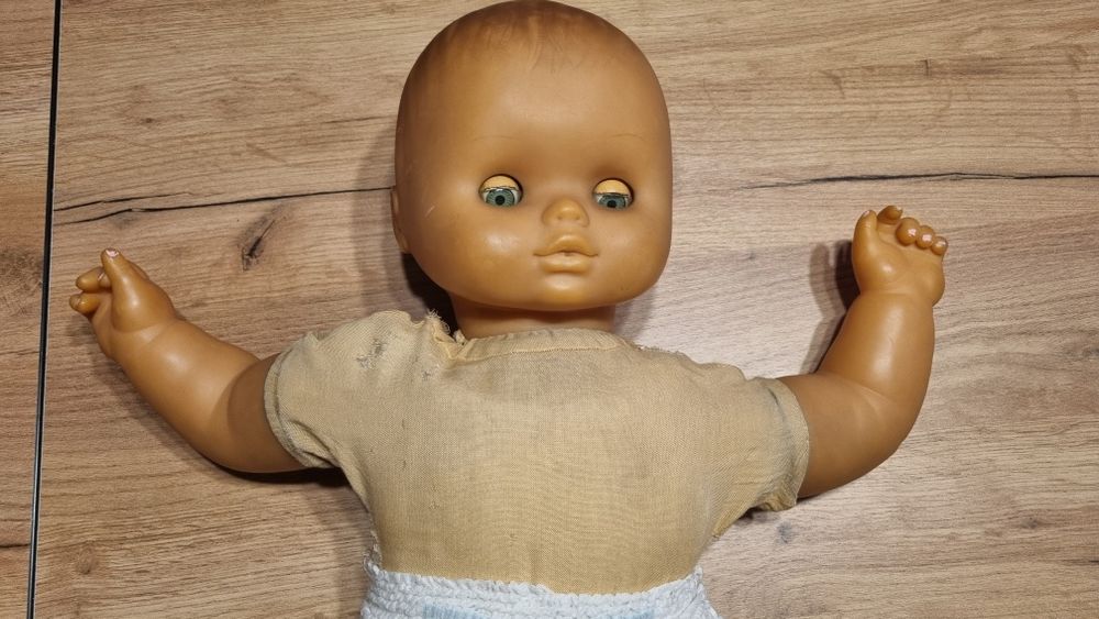 Lalka bobas PRL, Vintage, stara lalka 38 lat