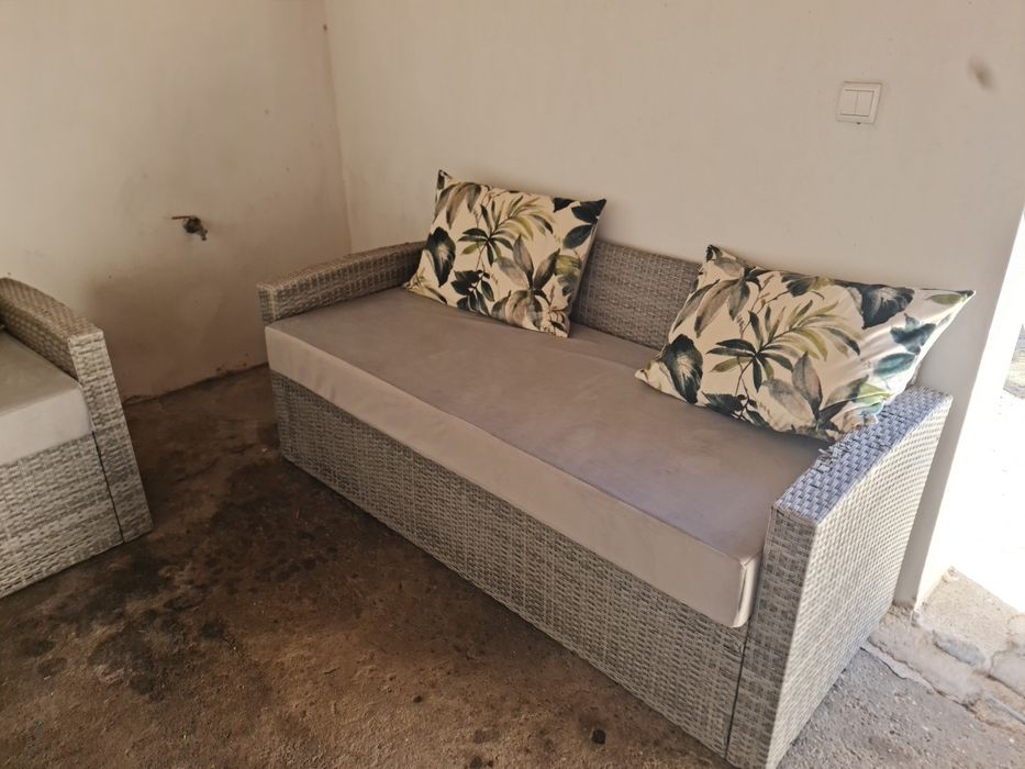 Conjunto sofás de jardim