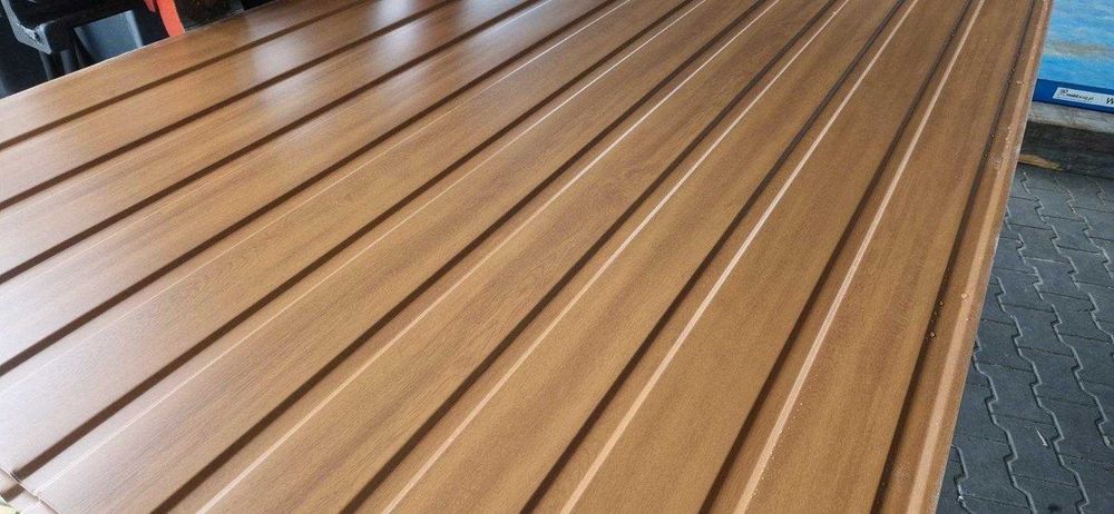 ORZECH CHESNUT blacha 2 gatunek panelowa T6 ściany garaż podbitka