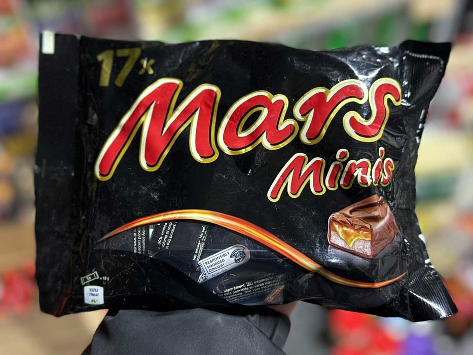 Шоколадні батончики Mars minis 17 шт 333 г