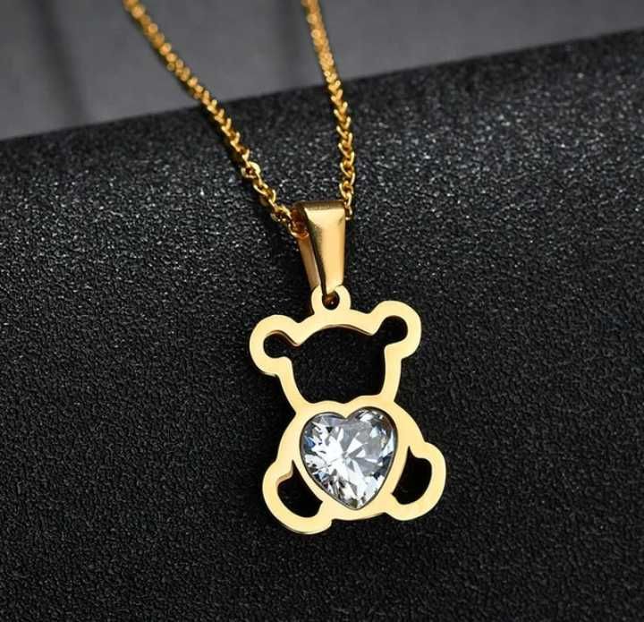 Naszyjnik z misiem Tous złoto/srebro