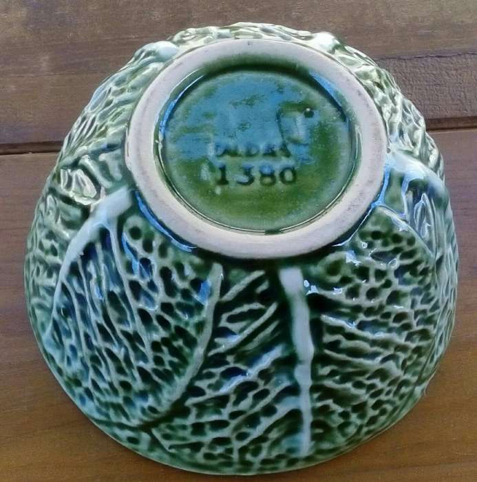 Conjunto tigela e pires loiça das Caldas