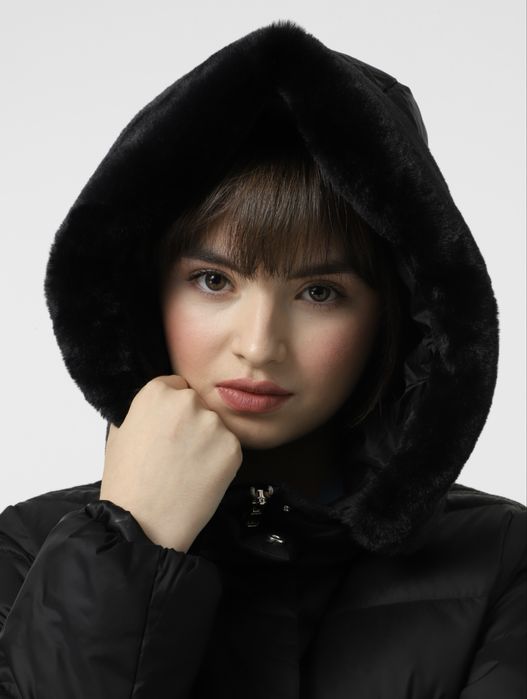 Довгий пуховик, пальто Geox оригінал чорний 44, 48