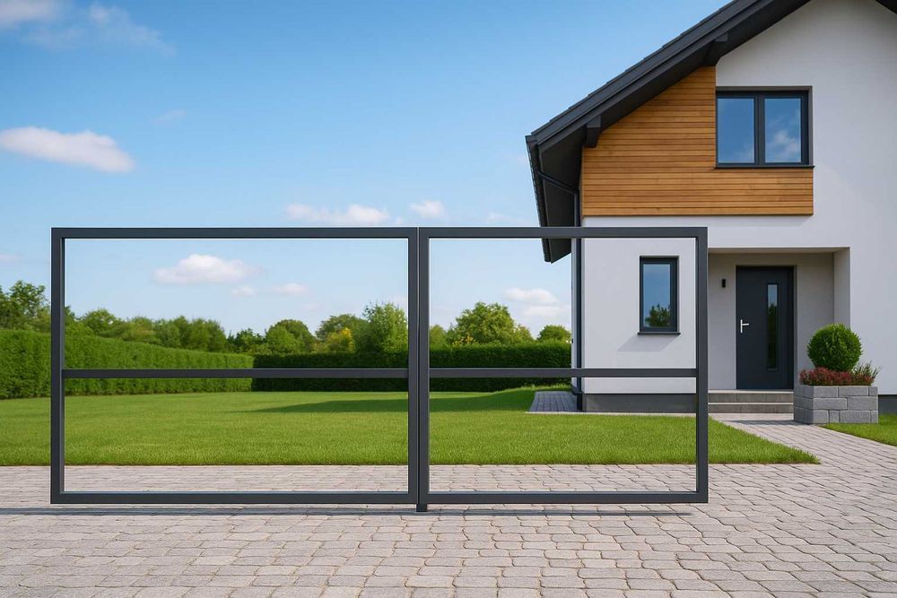 Ворота Відкатні та розпашні. Ранчо. Забор. Паркан Жалюзі. Огорожа.