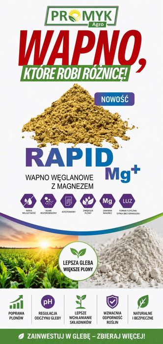 Wapno nawozowe – węglanowo magnezowe – luz Rapid Mg +