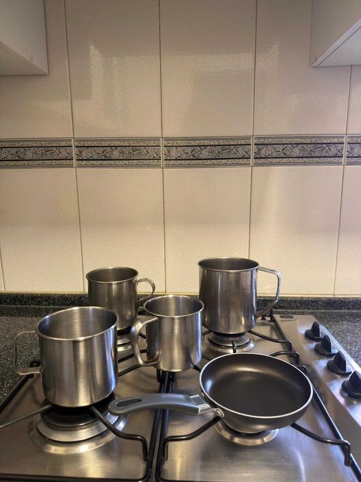 Conjunto Tachos | Panela | Púcaros INOX Silampos e Frigideira