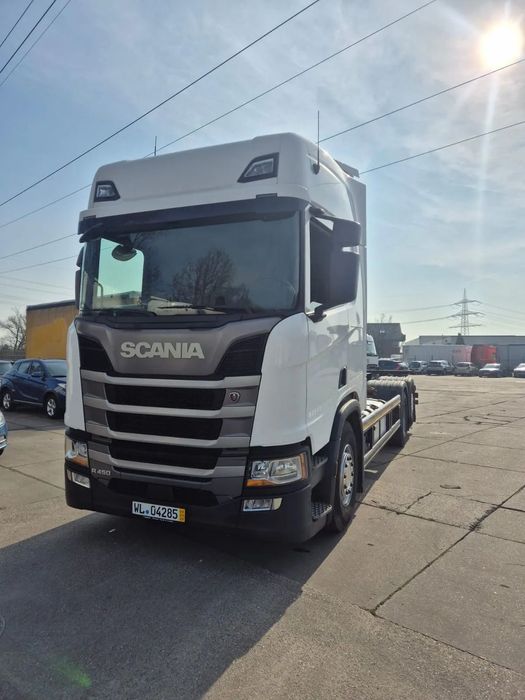 Scania R 450 BDF OŚ skrętna Euro6  rama DBF, EURO 6, 3 osie oś skrętna 6x2
