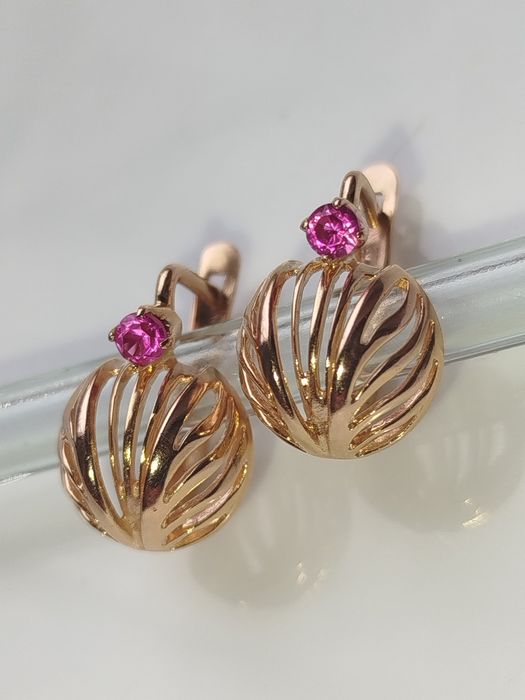 Золотые серьги СССР Золоті радянські сережки