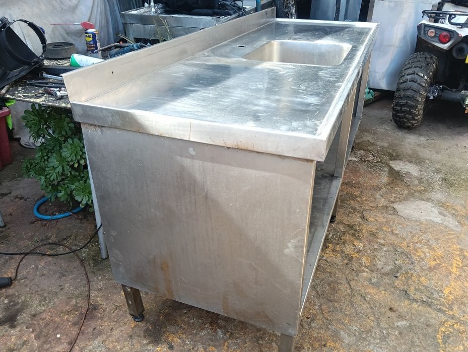 Bancada de inox 2 metros