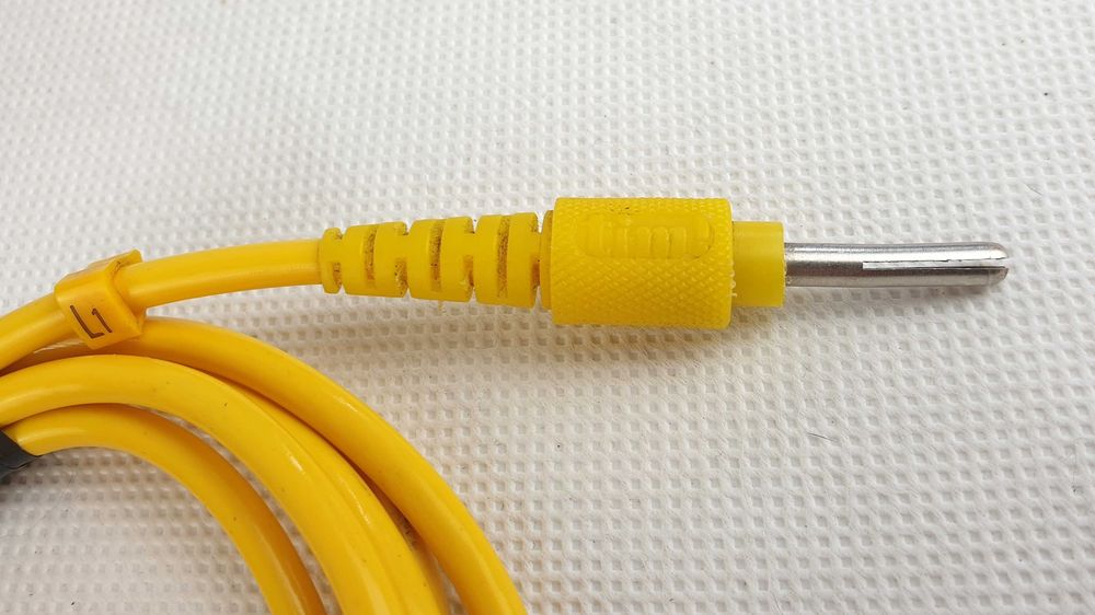 Kable Pomiarowe Głośnikowe TIM! 120cm Żółte Wtyki Banan