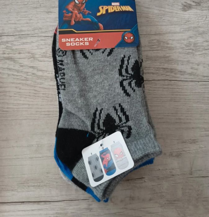 Skarpetki stopki dziecięce Spiderman 3 pary r. 23/26 nowe