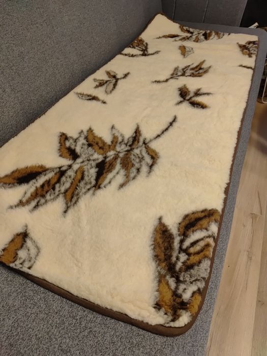 Narzuta koc na fotel wełna lama 100% Woolmark