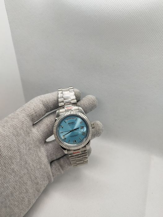 Seiko MOD Daydate Roman Dial Seaside Blue