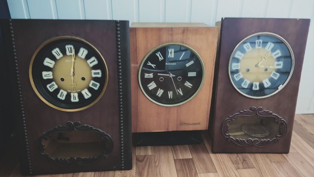 Часи настенние с боем Янтарь