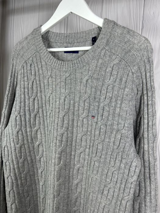 GANT  USA Cable Knit Wool шикарний шерстяний светр джемпер Оригінал