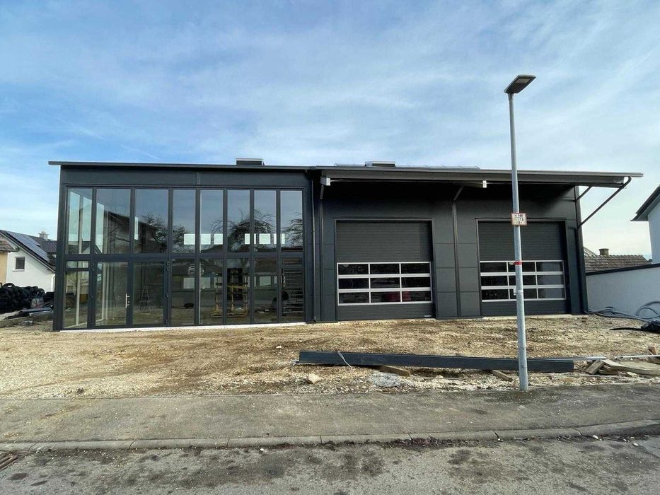 Hala stalowa 252m2 biuro warsztat magazyn konstrukcja stalowa REBUD