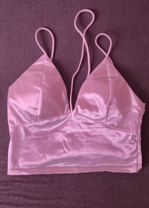 Zestaw 2x Crop top biały czarny S/M sexy