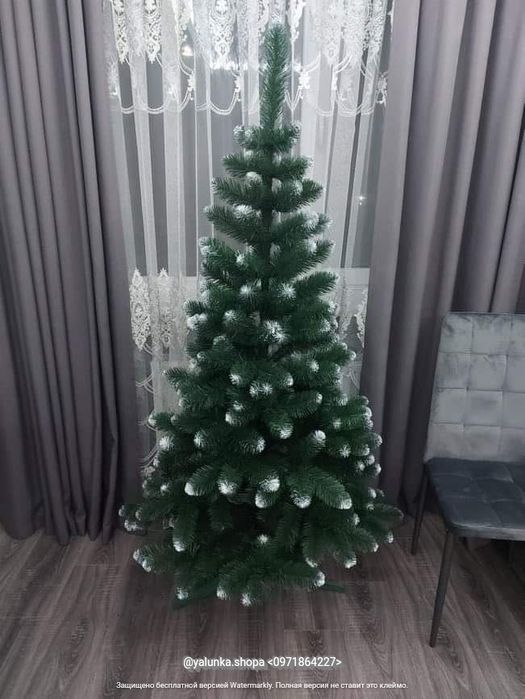 Ялинка штучна ПВХ КАРПАТСЬКА СНІЖНА# Ель, Елка, Ёлка искусственная.