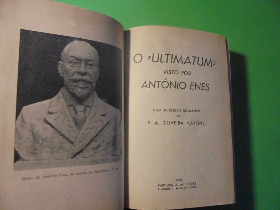 Martins (F.A.Oliveira);O »Ultimatum« Visto por António Enes