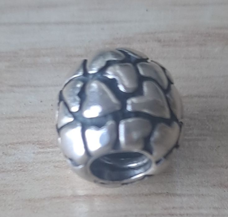 Conta Pandora Corações em Prata, 926, Nova