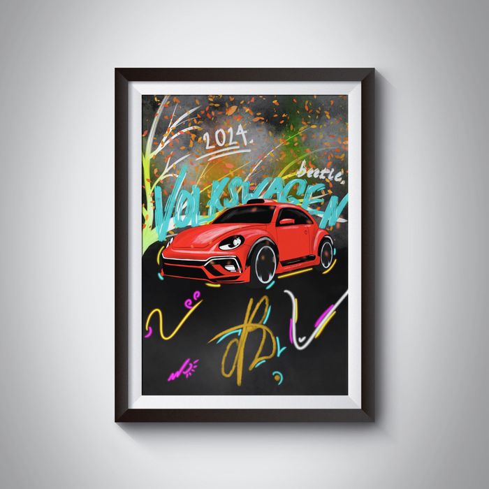 Серія постерів авто з рамкою
