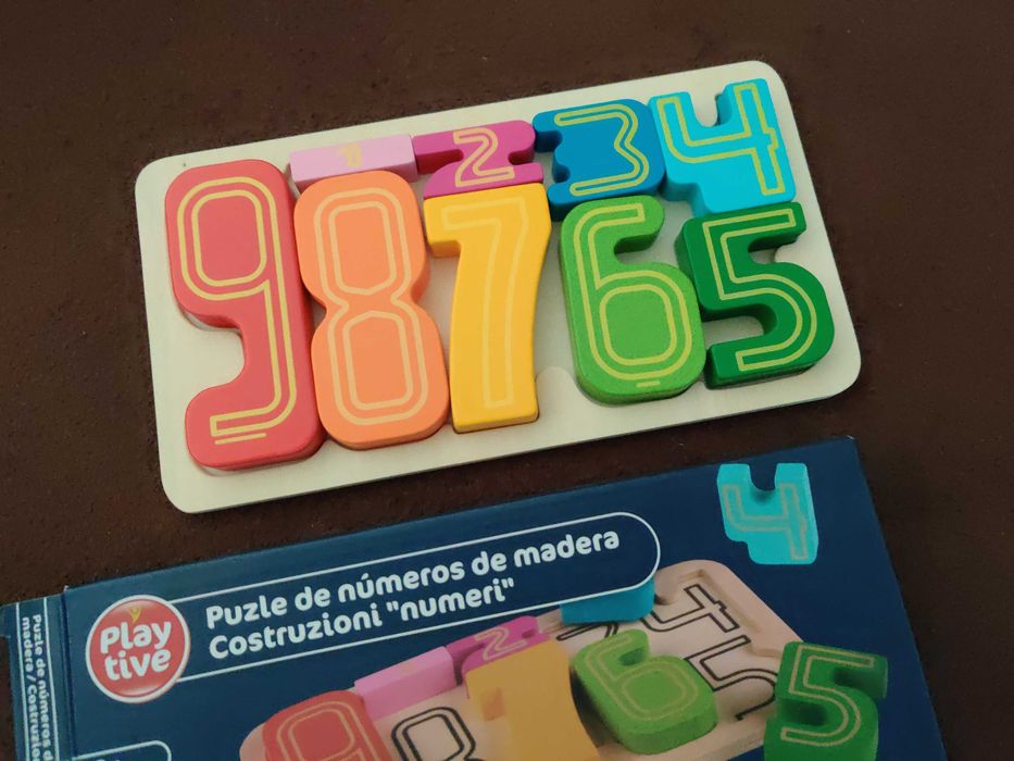 Puzzles didáticos de madeira