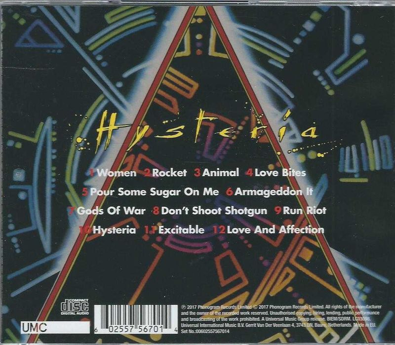 CD Def Leppard - Hysteria (2017) (UMC)
