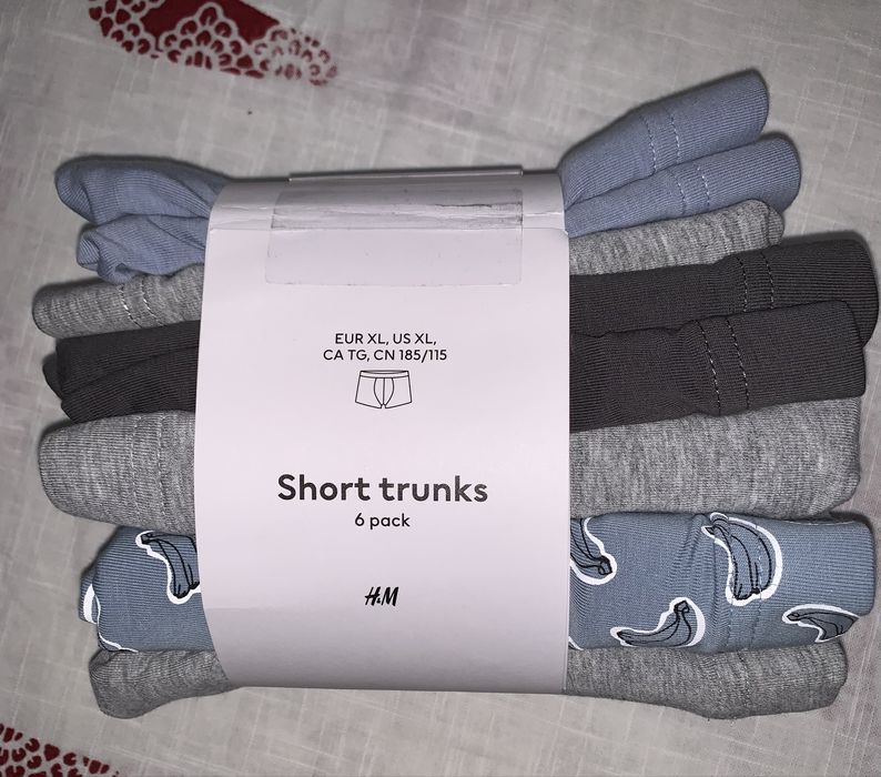 Набір чоловічих боксерів 6 штук H&M розмір XL