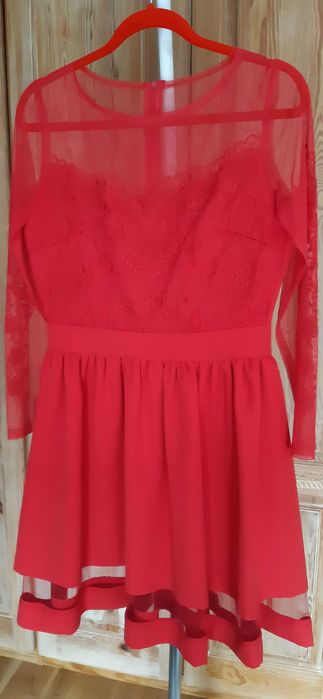 sukienka damska, śliczna, bardzo elegancka z szyfonem