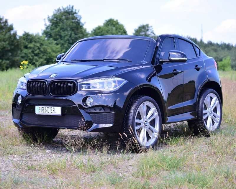 Auto samochód na akumulator BMW X6 dwuosobowe dla dzieci zabawki RC