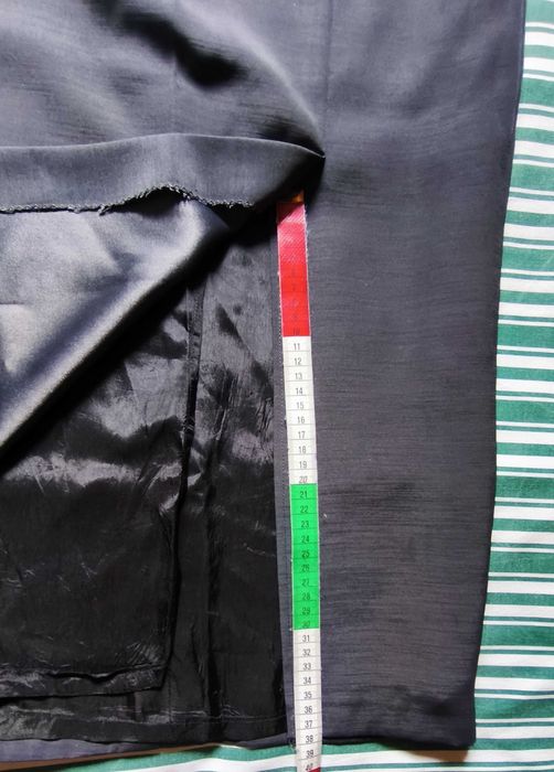 Elegante Saia Maxi Cinzenta Antracite