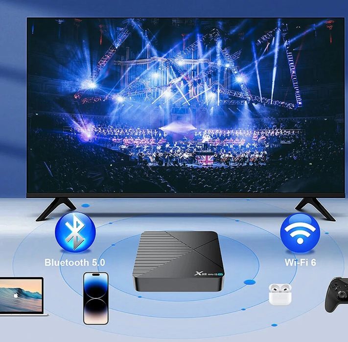 TV box android 13 X88 mini 4/64GB Rk3528 WiFi6 Bluetooth comando voz