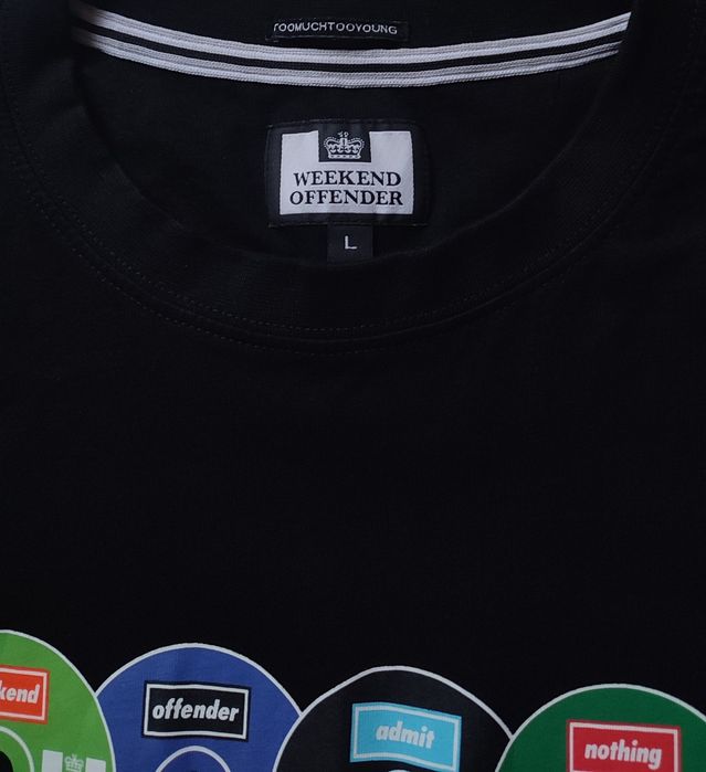 Футболка Weekend Offender maybe disks big logo black (Розмір L)