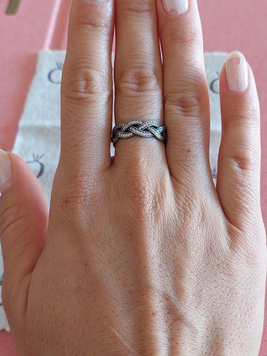 Anel trançado Pandora