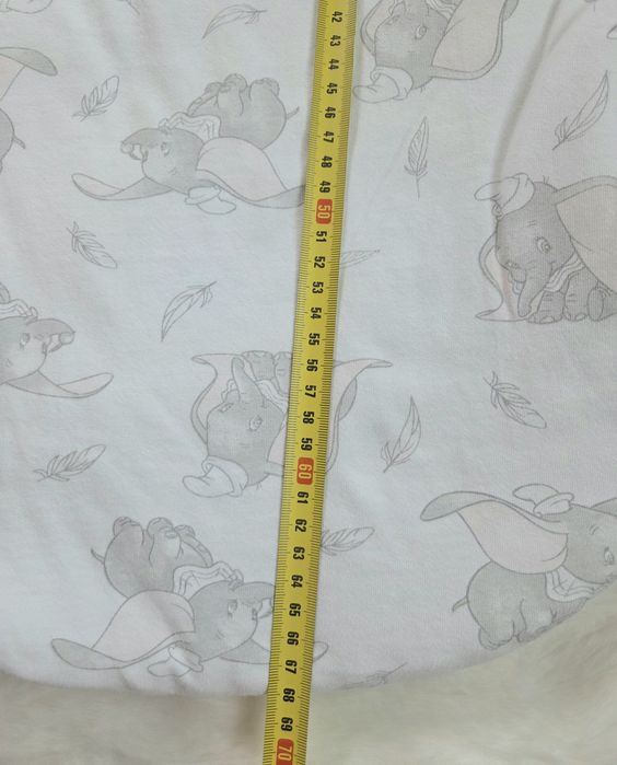 Disney śpiworek dziecięcy 6-12 msc 68-80 cm biały słonik Dumbo