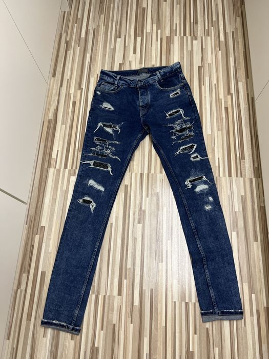Zestaw 5 par spodni jeansowych – Zara & Pull&Bear – rozmiar 42